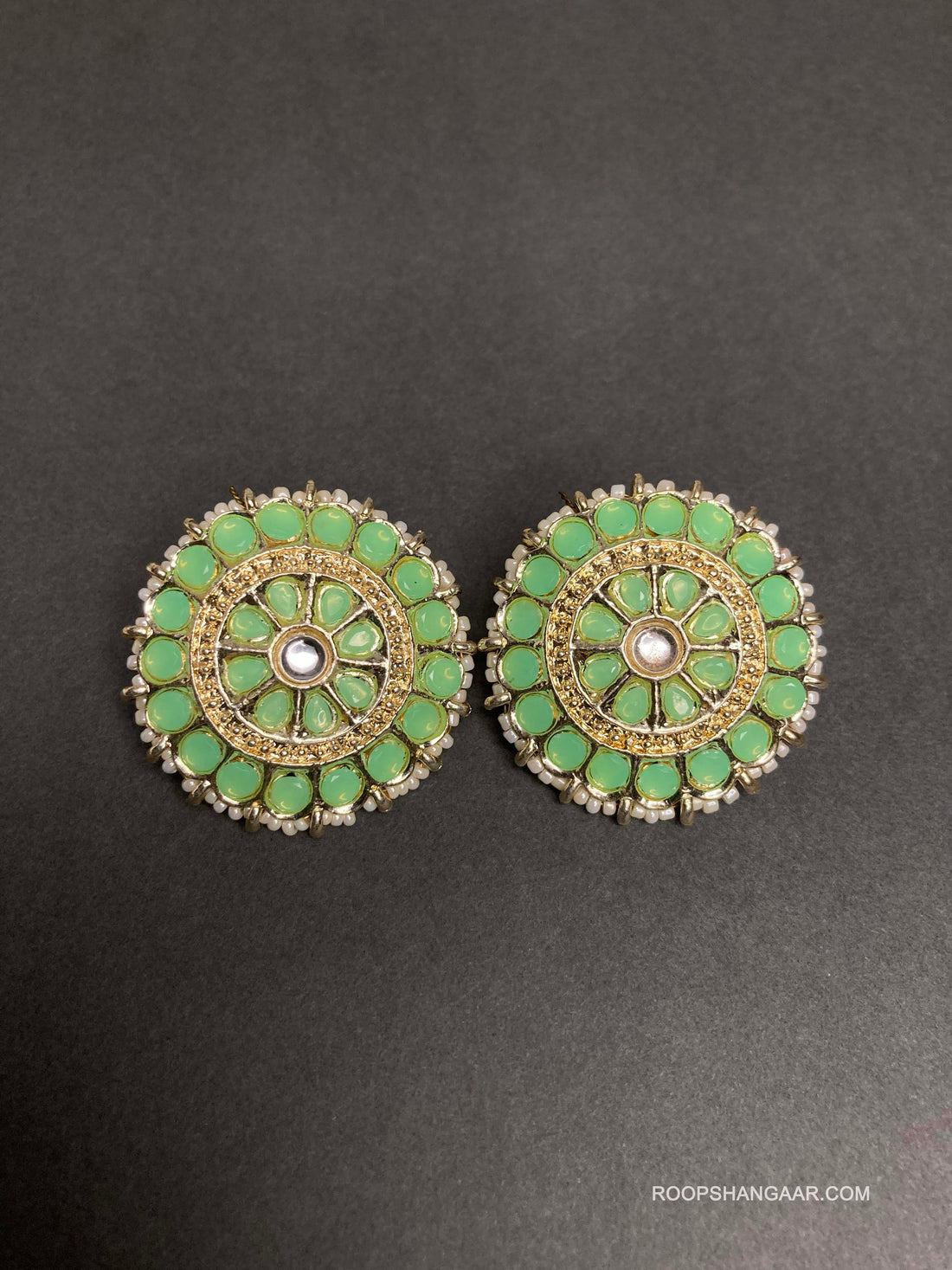 Green Aarohi Studs