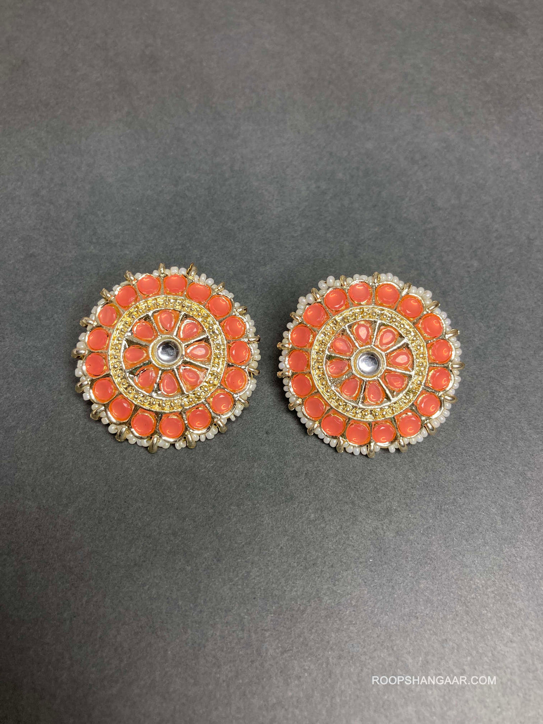 Orange Aarohi Studs