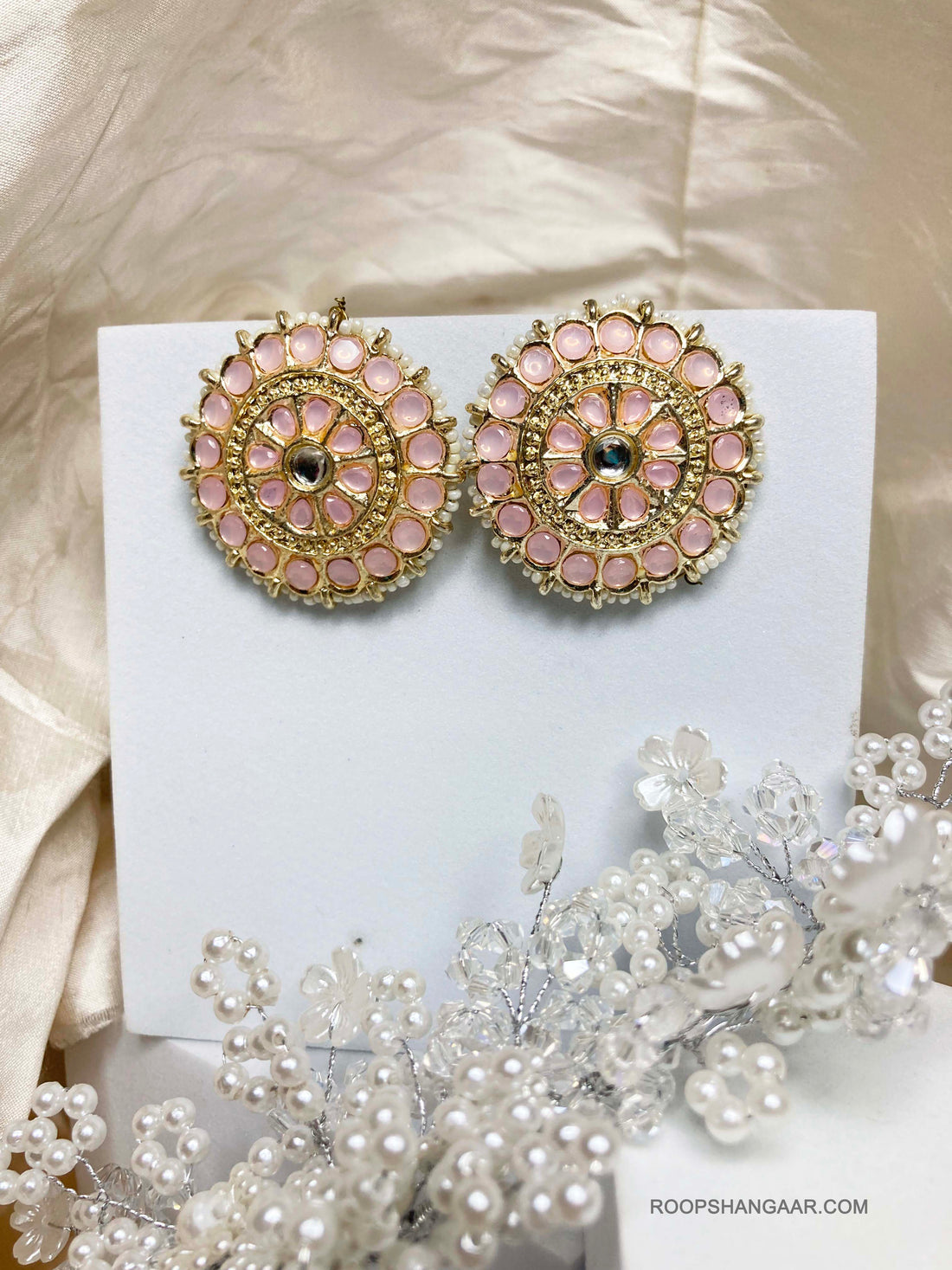 Pink Aarohi Studs