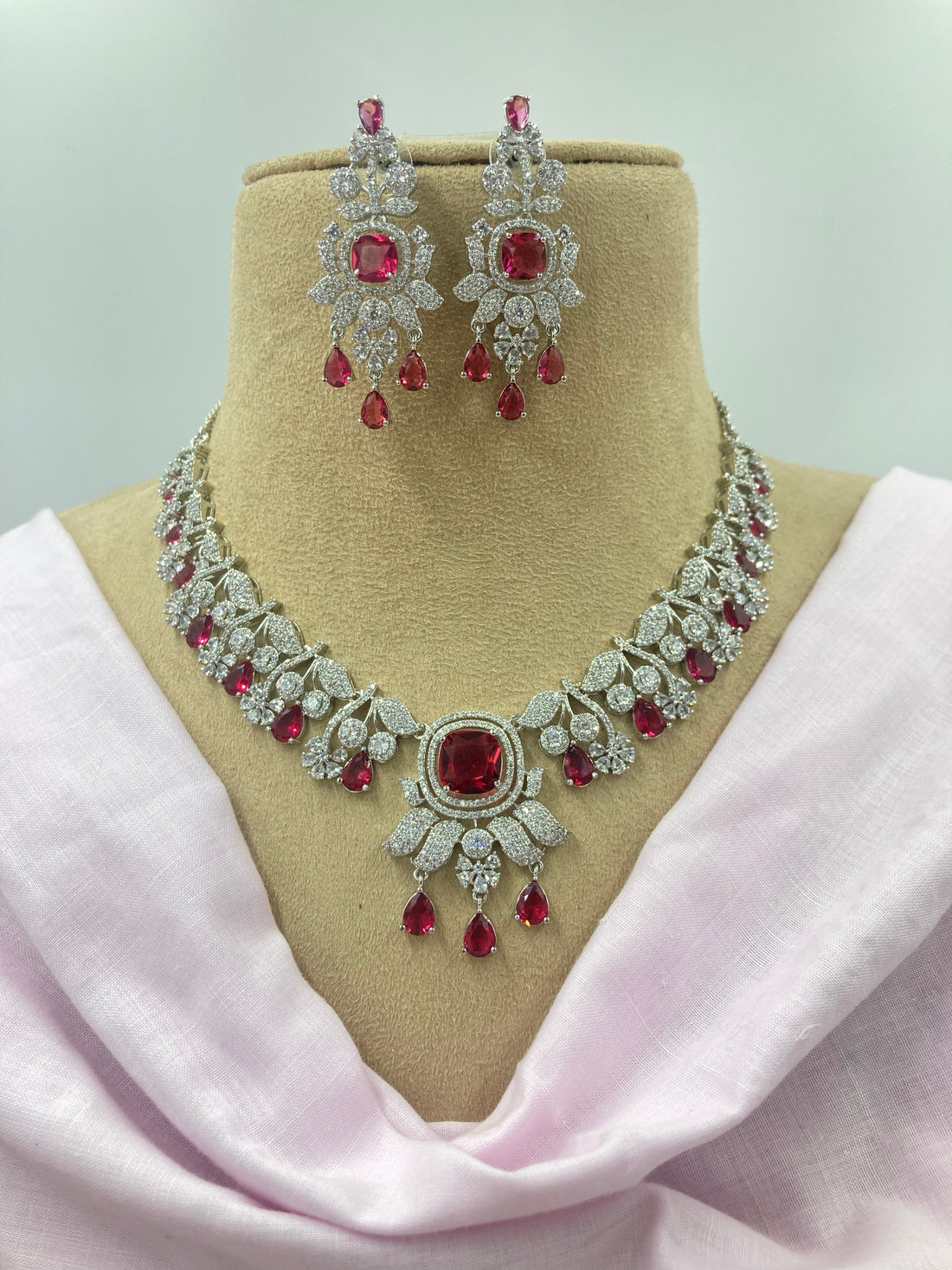 Ruby Alexandra Zirconia Jewellery Set