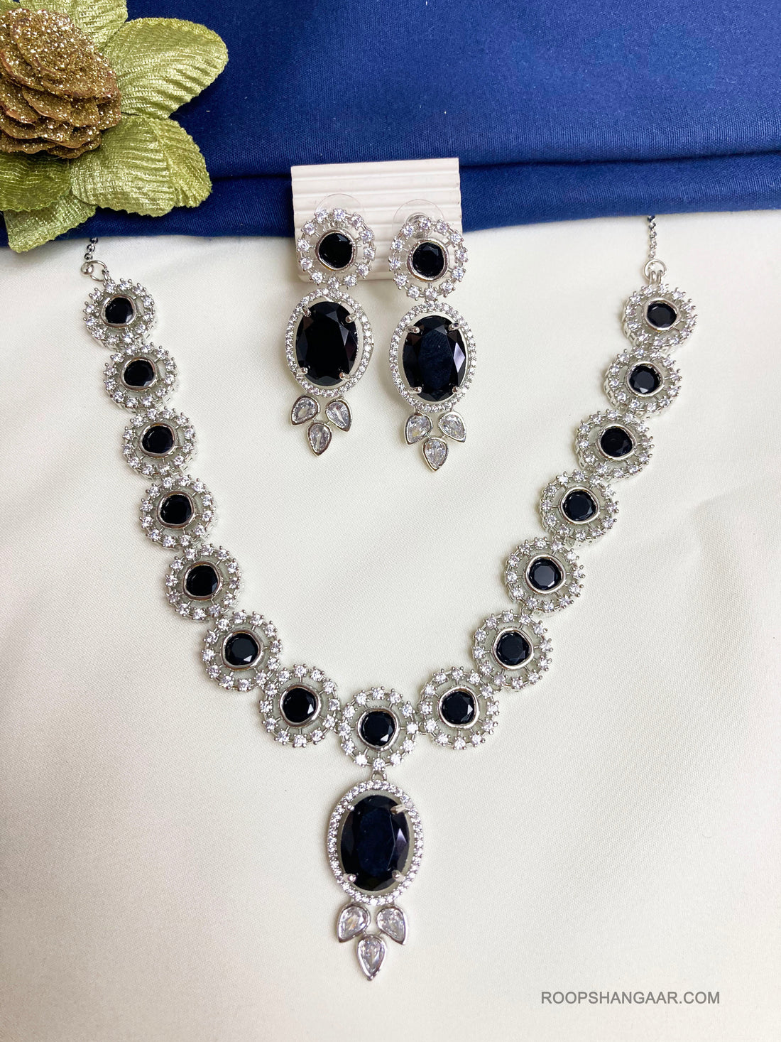 Black Angel Zirconia Jewellery Set