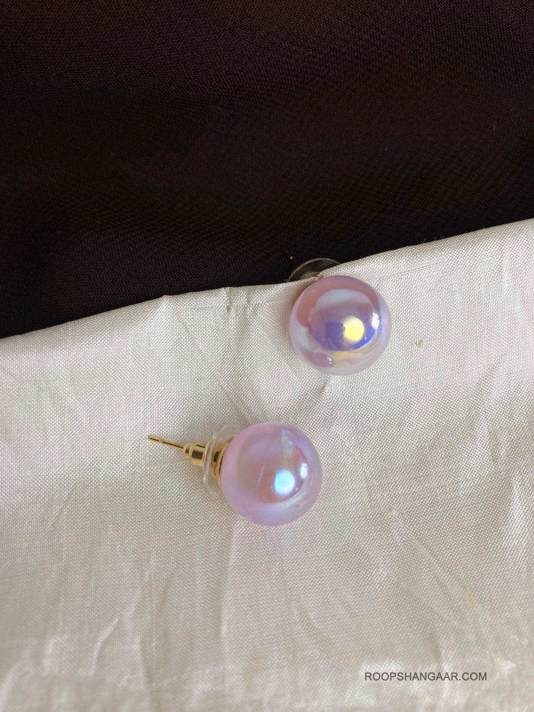 Purple Coral Studs