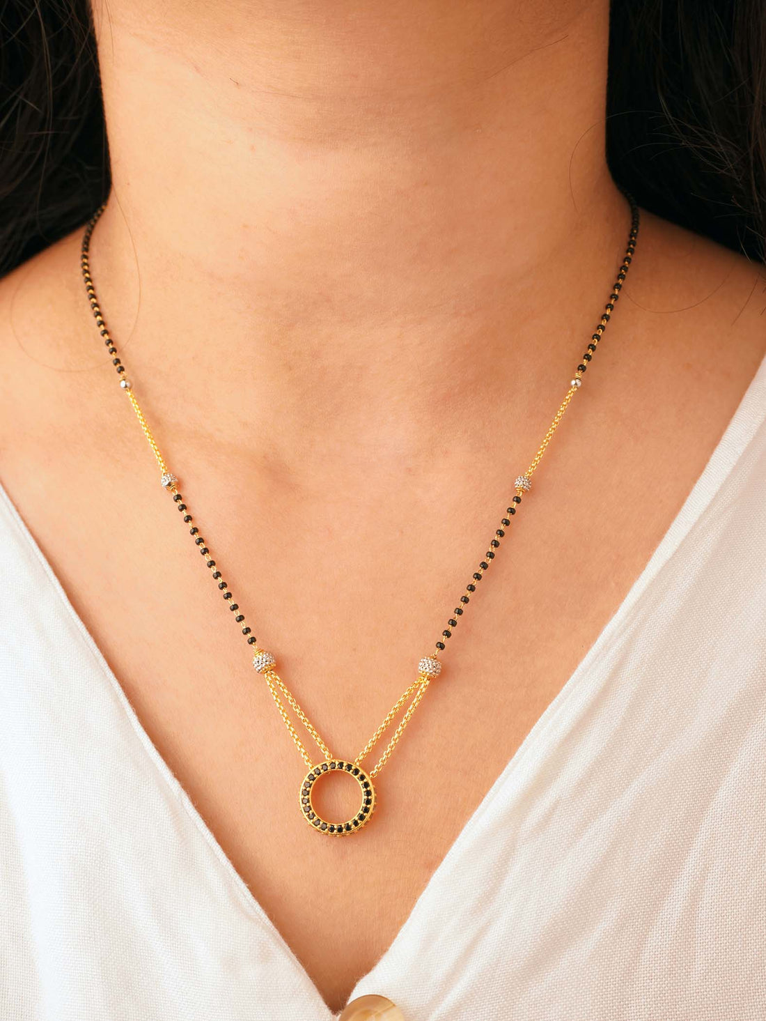 Simran Inspired 18 Carat Gold Plated Mangalsutra for Women