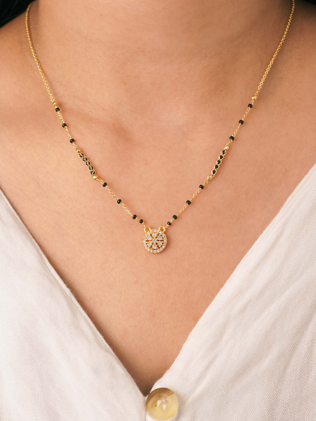 Mira Signature Gold Plated Mangalsutra - 18 Carat Glam