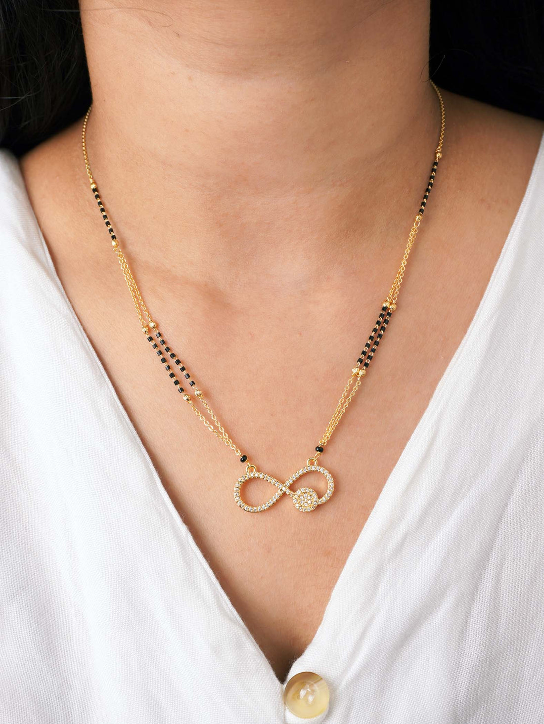 Avni Inspired 18 Carat Gold Plated Mangalsutra for Women