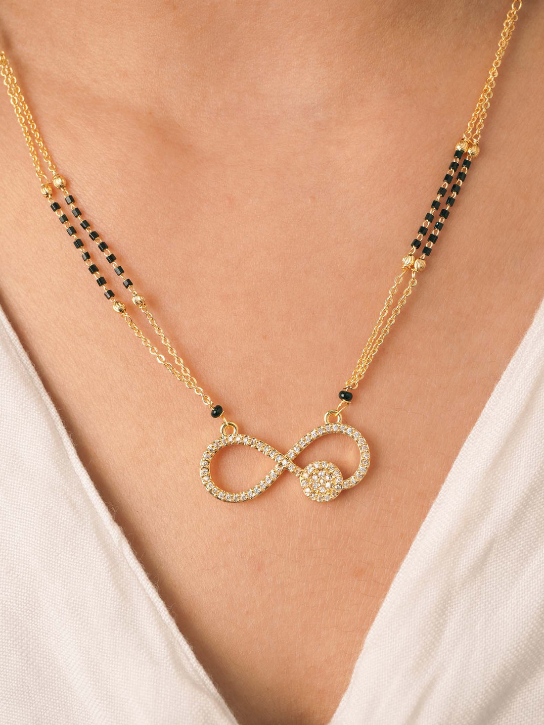 Avni Inspired 18 Carat Gold Plated Mangalsutra for Women