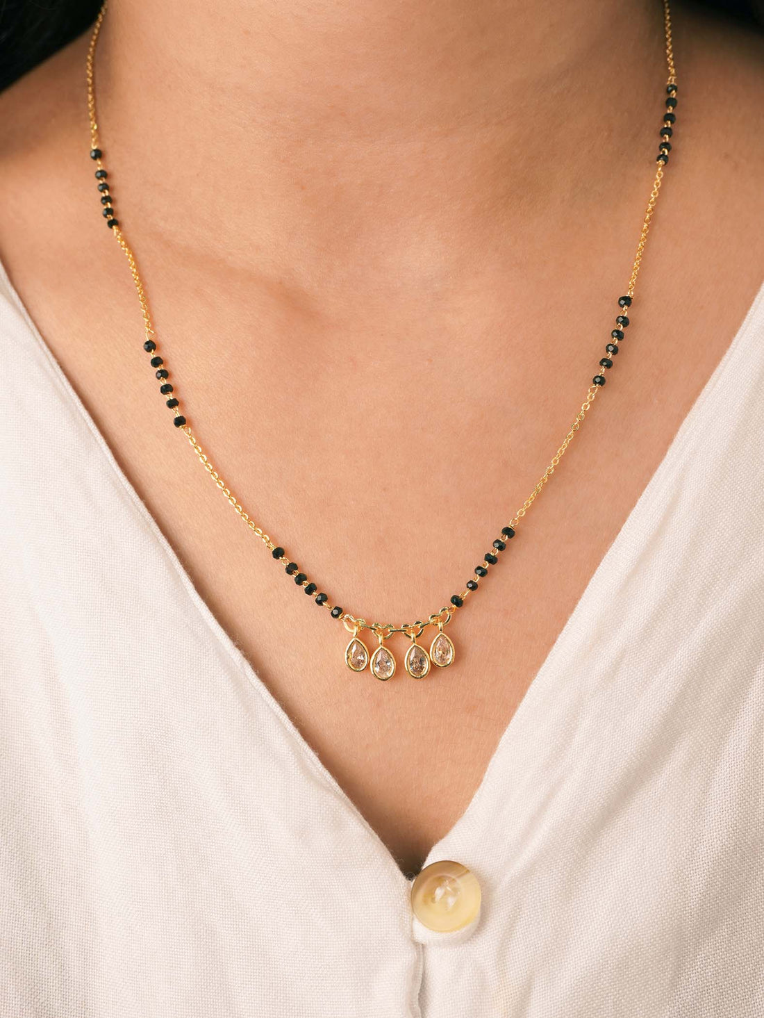 Riddhi Signature Gold Plated Mangalsutra - 18 Carat Glam