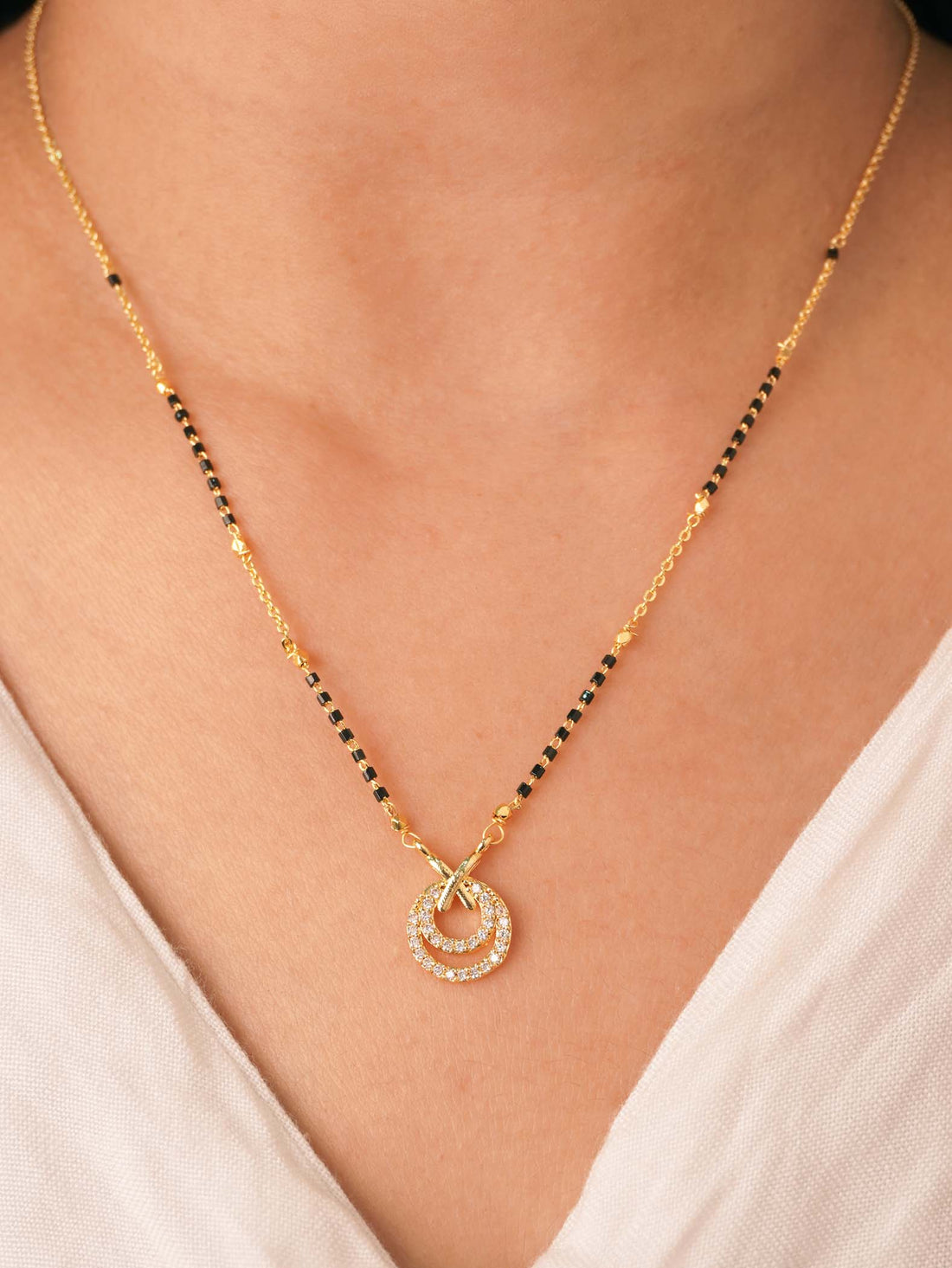 Roshni Signature Gold Plated Mangalsutra - 18 Carat Glam