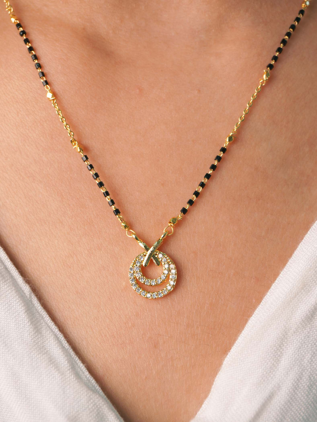 Roshni Signature Gold Plated Mangalsutra - 18 Carat Glam