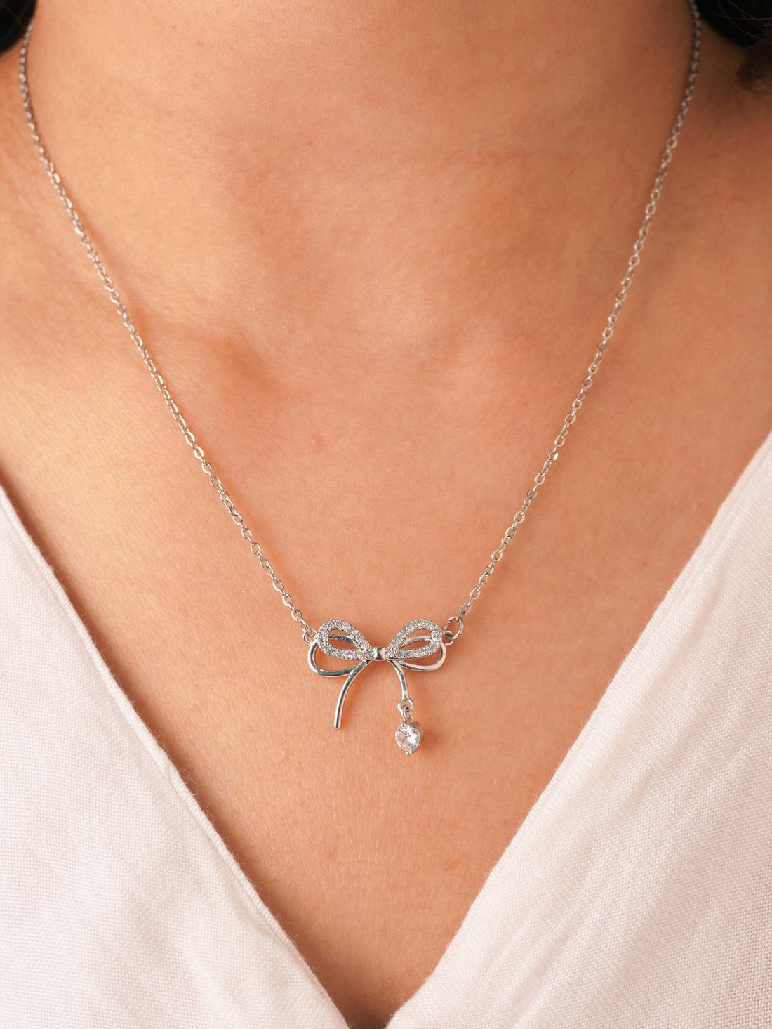 Silver Plated Anti-Tarnish Chain for Women & Girls - Aanya Design