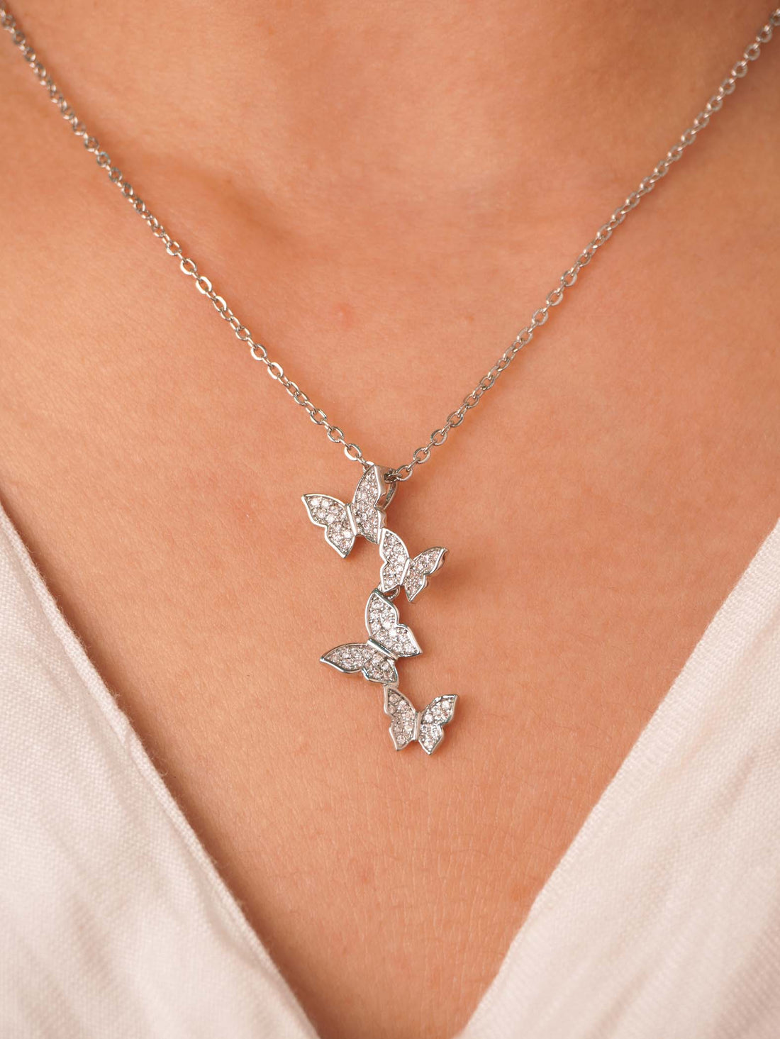 Charvi Anti-Tarnish Silver Plated Necklace - Chain for Women & Girls