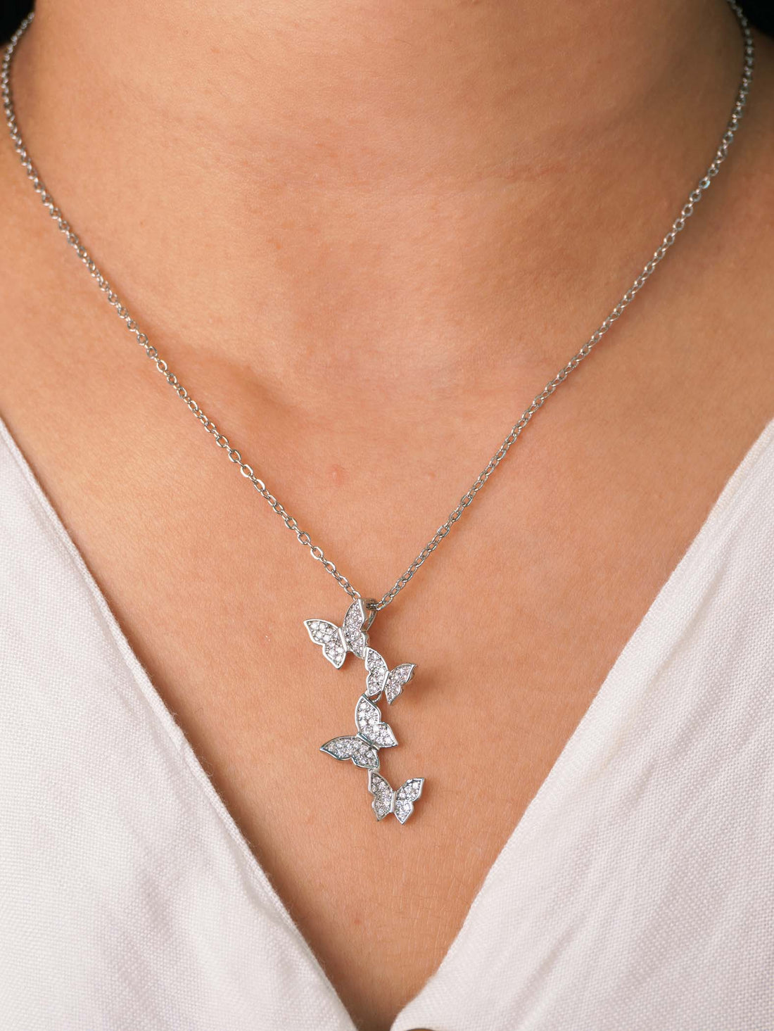 Charvi Anti-Tarnish Silver Plated Necklace - Chain for Women & Girls