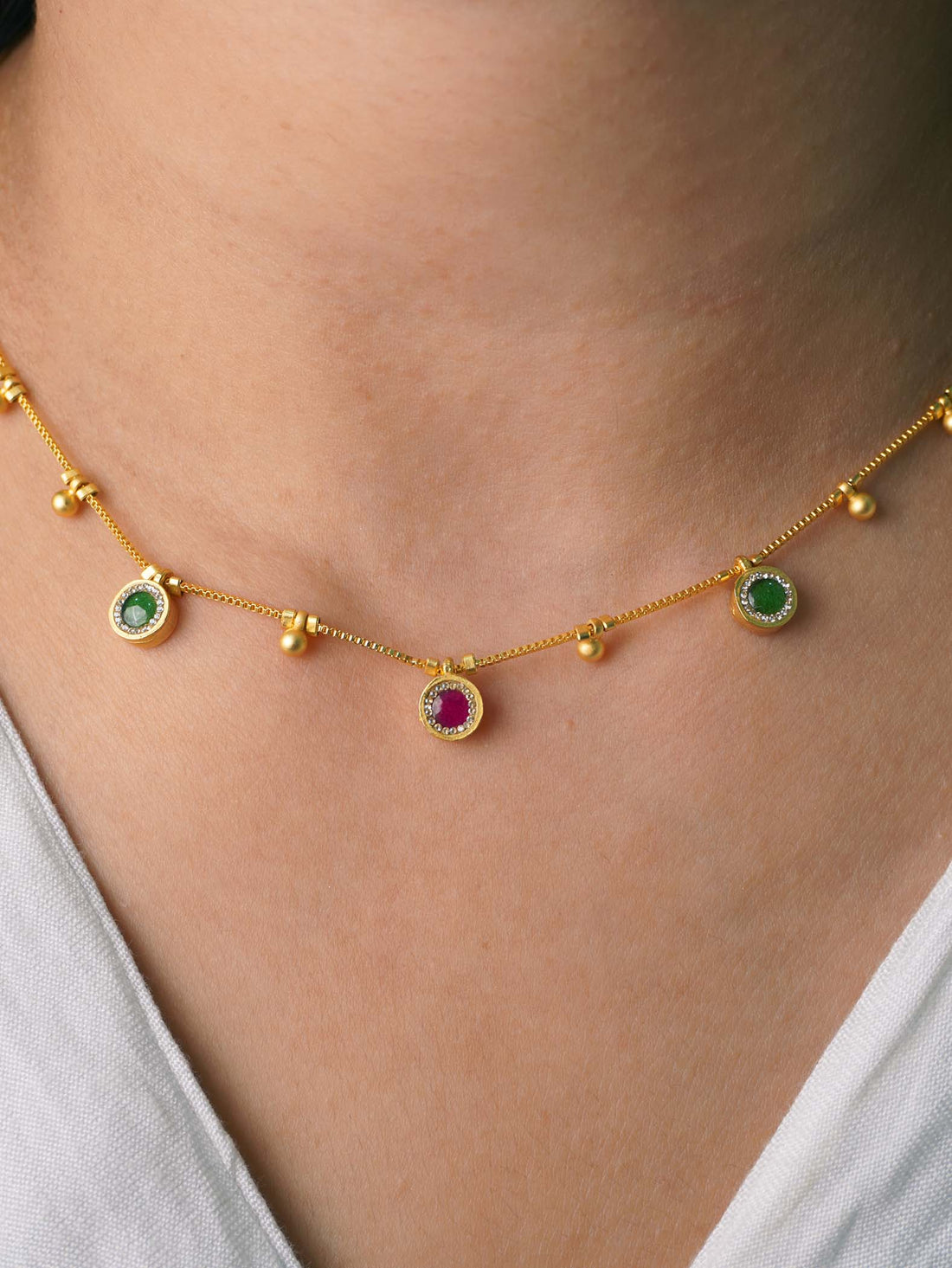 Vanya's Anti-Tarnish 18k Gold Chain for Women & Girls - Modern Design