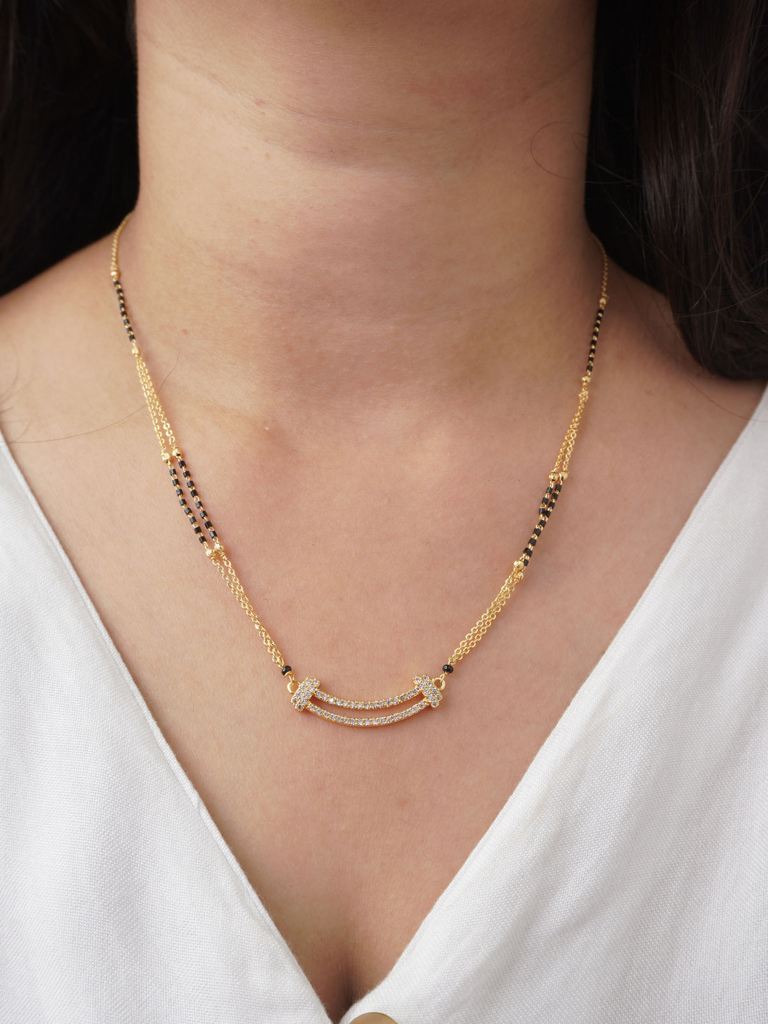 Pari Designer Mangalsutra in 18 Carat Gold Plating