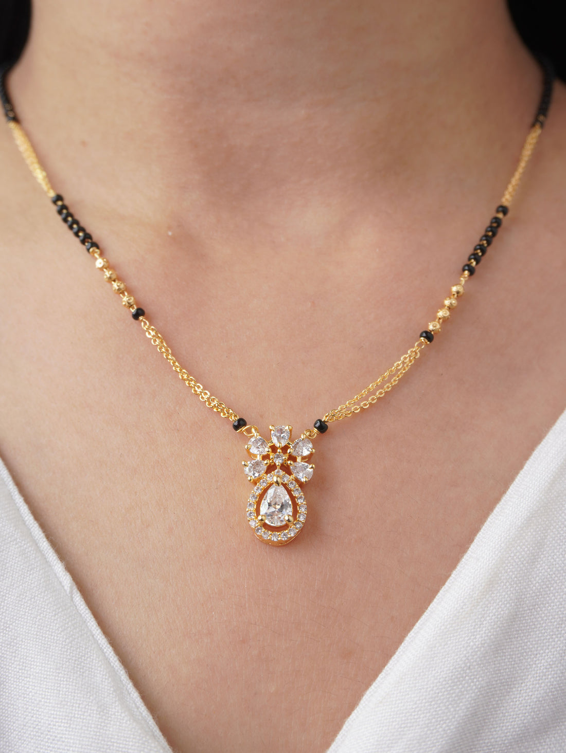 18 Carat Gold Plated Rhea Style Mangalsutra