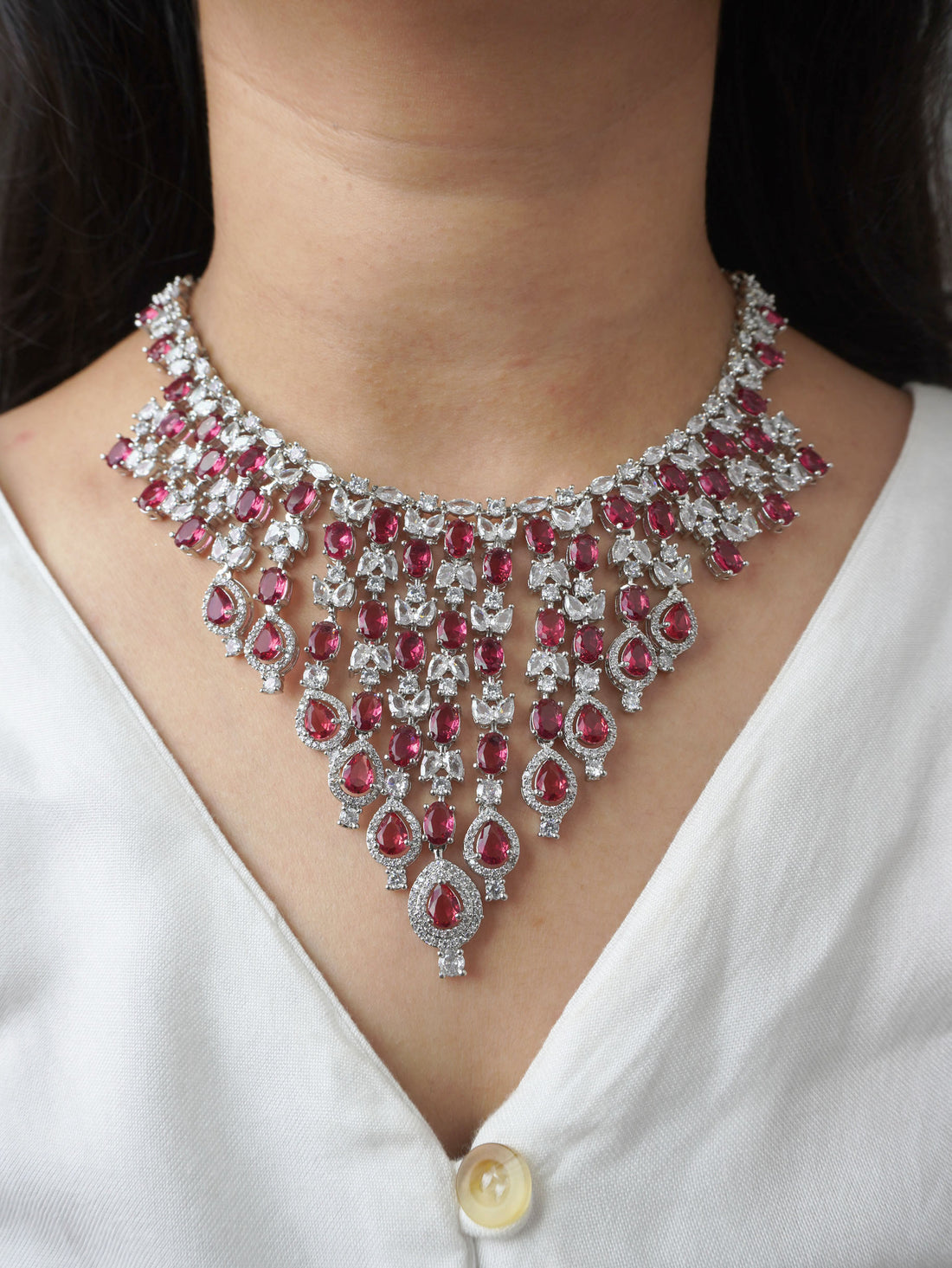 Ruby Megan Zirconia Jewellery Set