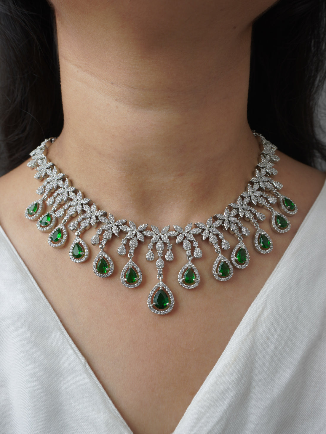 Green Sophie Zirconia Jewellery Set