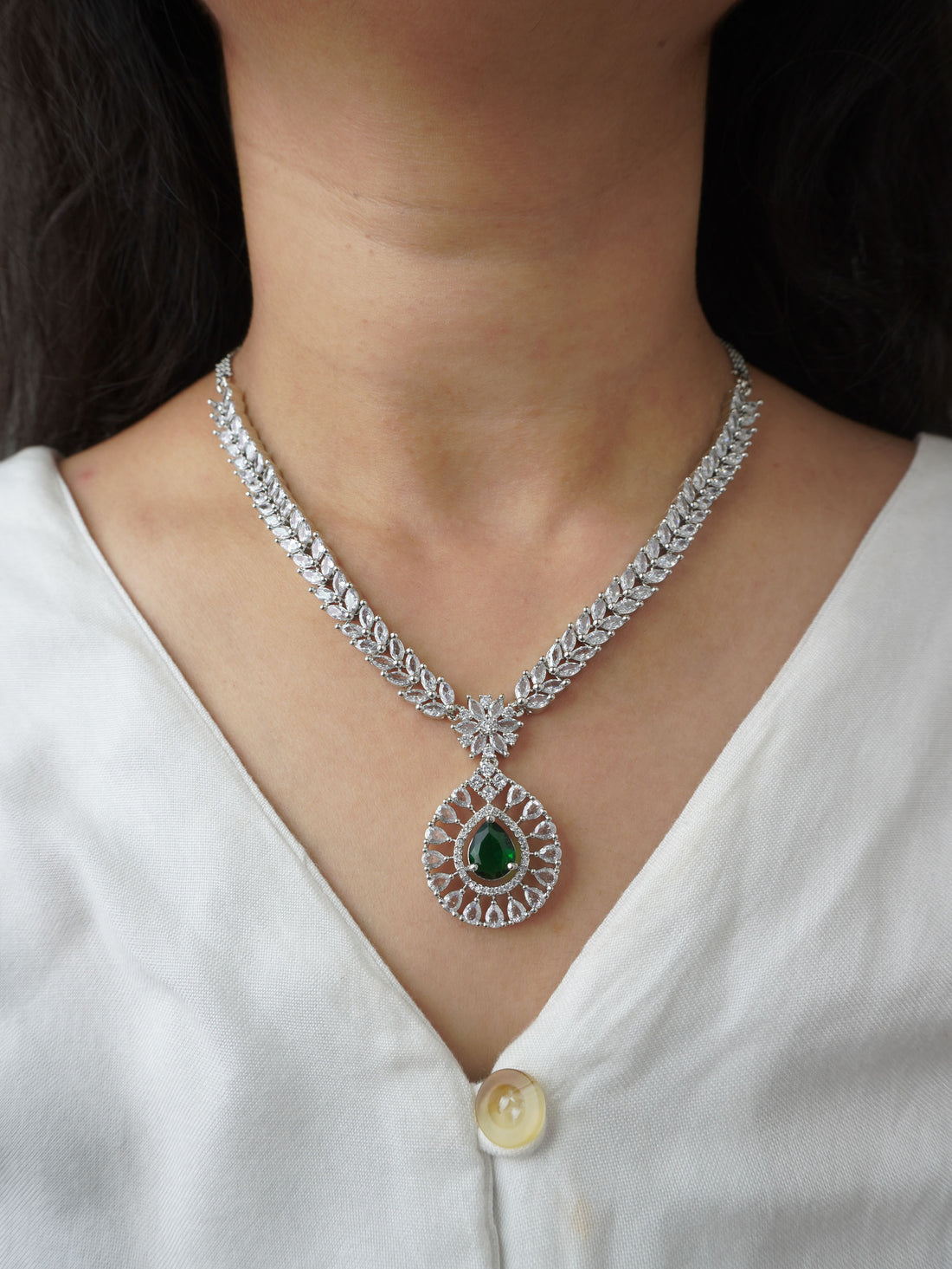 Green Sienna Zirconia Jewellery Set