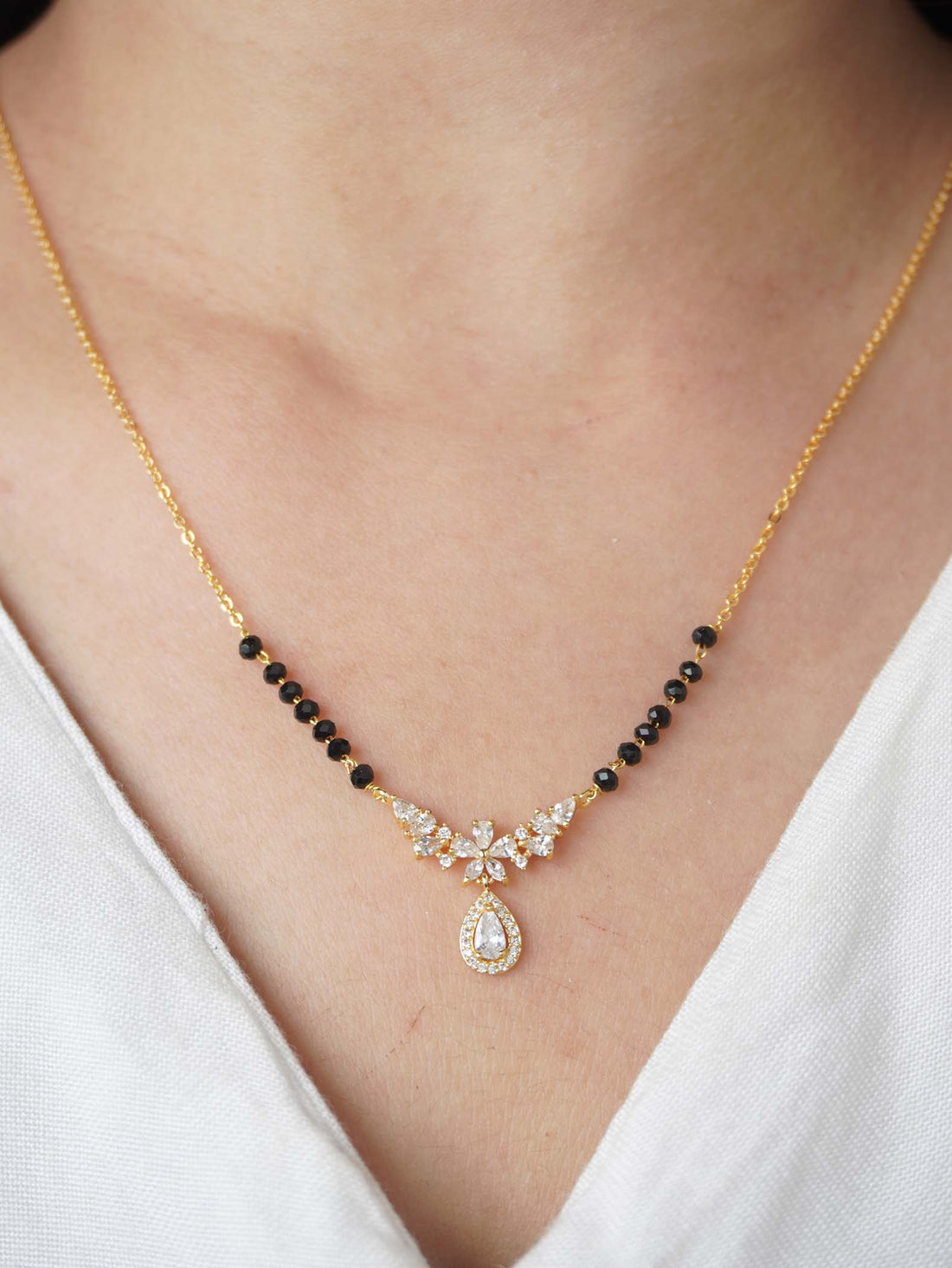 18 Carat Gold Plated Kritika Style Mangalsutra
