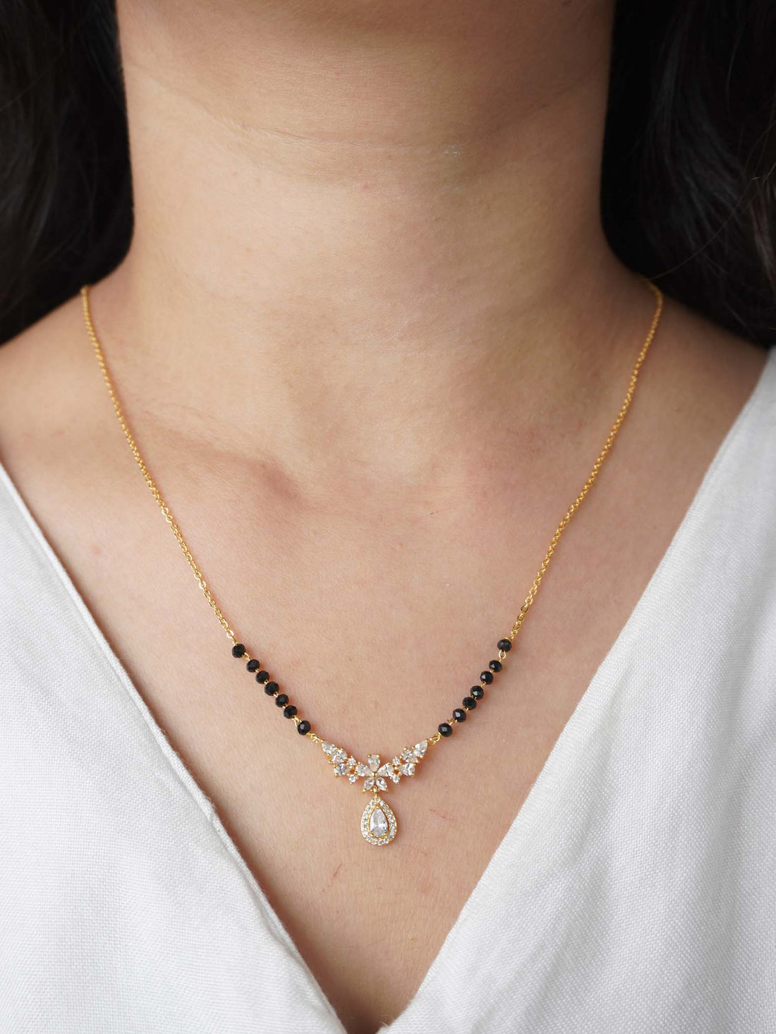 18 Carat Gold Plated Kritika Style Mangalsutra