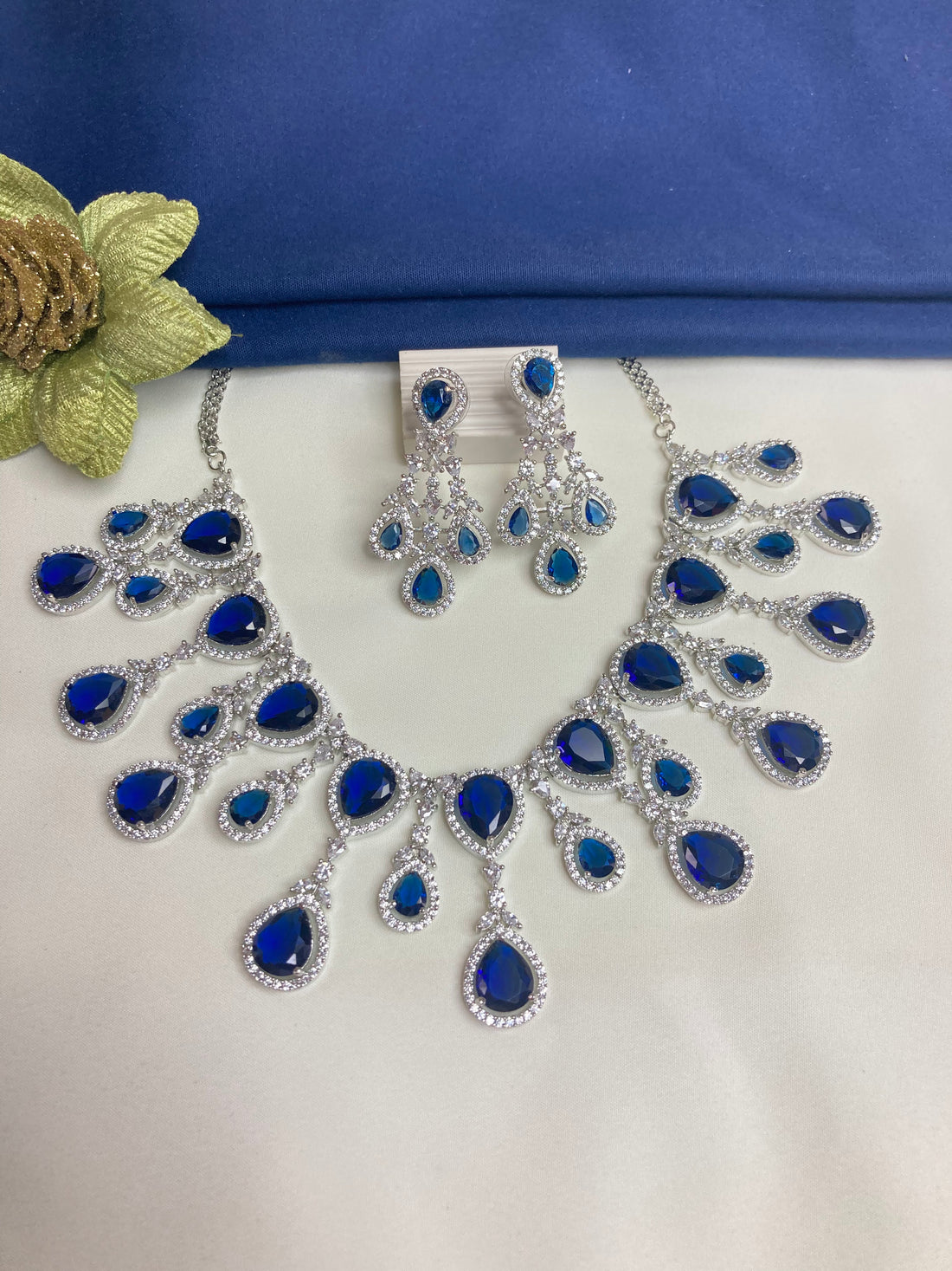 Blue Grace Zirconia Jewellery Set