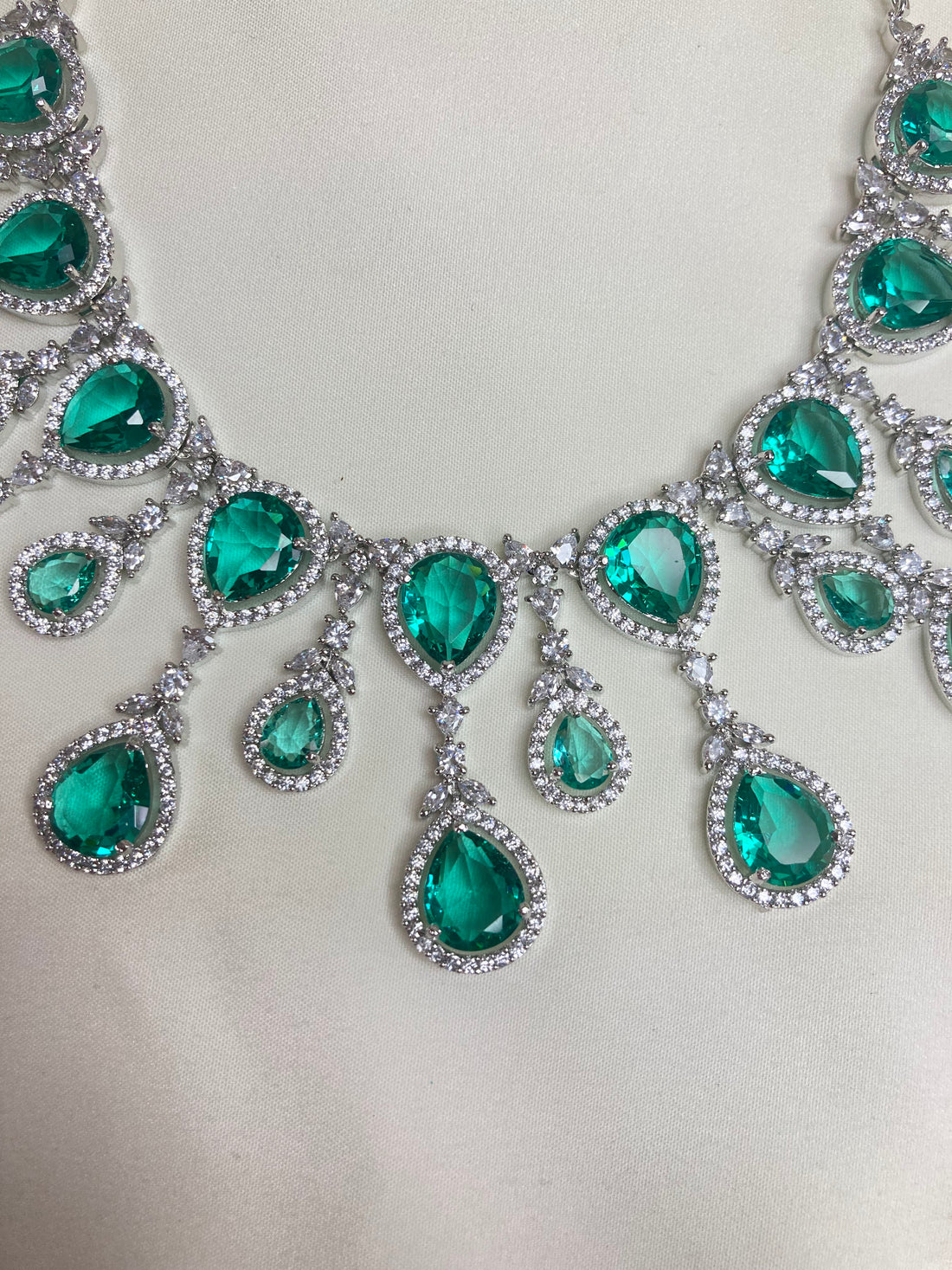 Rama Green Grace Zirconia Jewellery Set