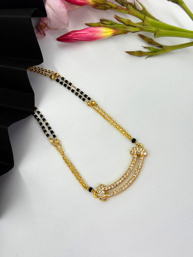 Pari Designer Mangalsutra in 18 Carat Gold Plating