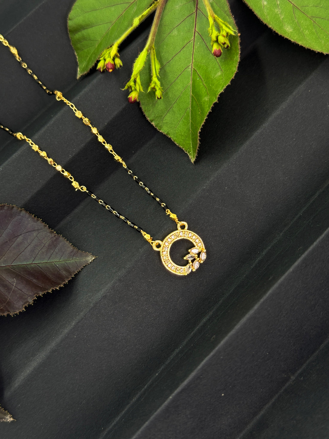 Anaya's Favourite - 18 Carat Gold Plated Diamond Mangalsutra