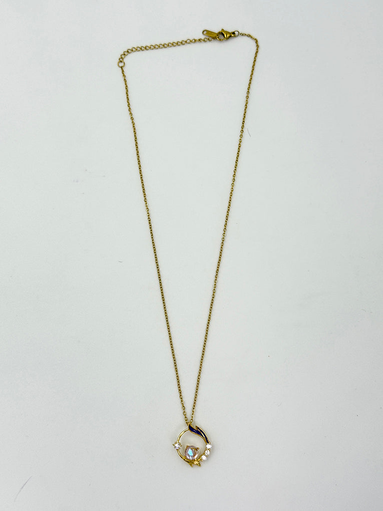 Aesthetic Anti-Tarnish Prisha Necklace - 18k Gold Plated for Women & Girls