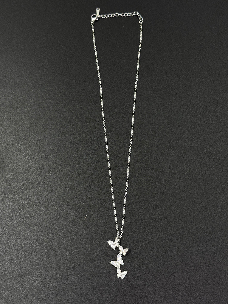 Charvi Anti-Tarnish Silver Plated Necklace - Chain for Women & Girls