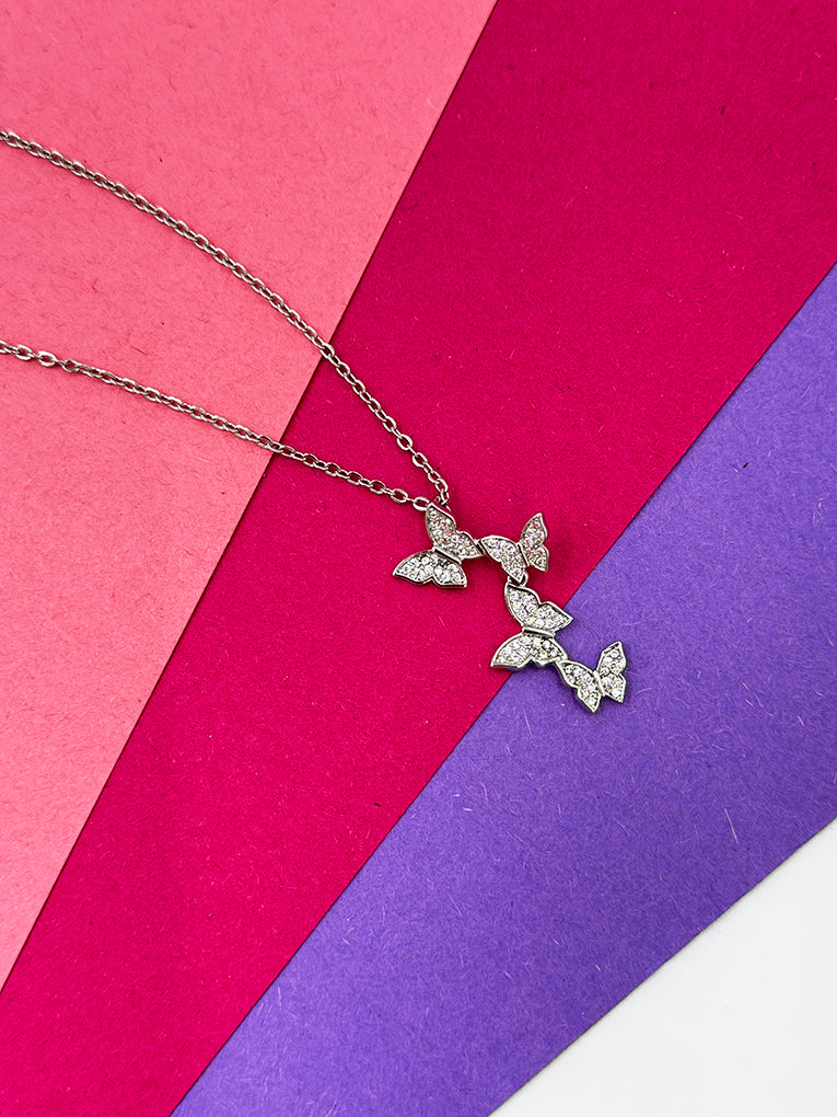 Charvi Anti-Tarnish Silver Plated Necklace - Chain for Women & Girls