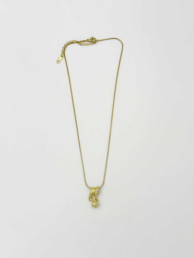 Elegant Necklace Saanvi 18 Carat Gold Plated Minimalist