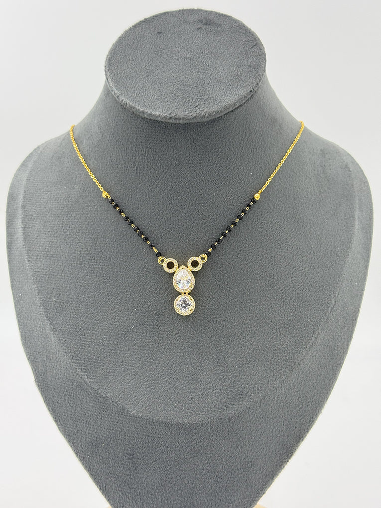 Divya's Favourite - 18 Carat Gold Plated Diamond Mangalsutra