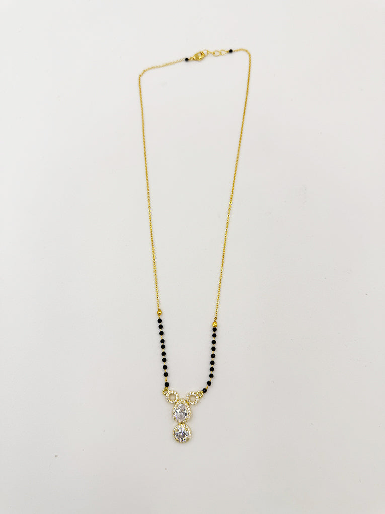 Divya's Favourite - 18 Carat Gold Plated Diamond Mangalsutra