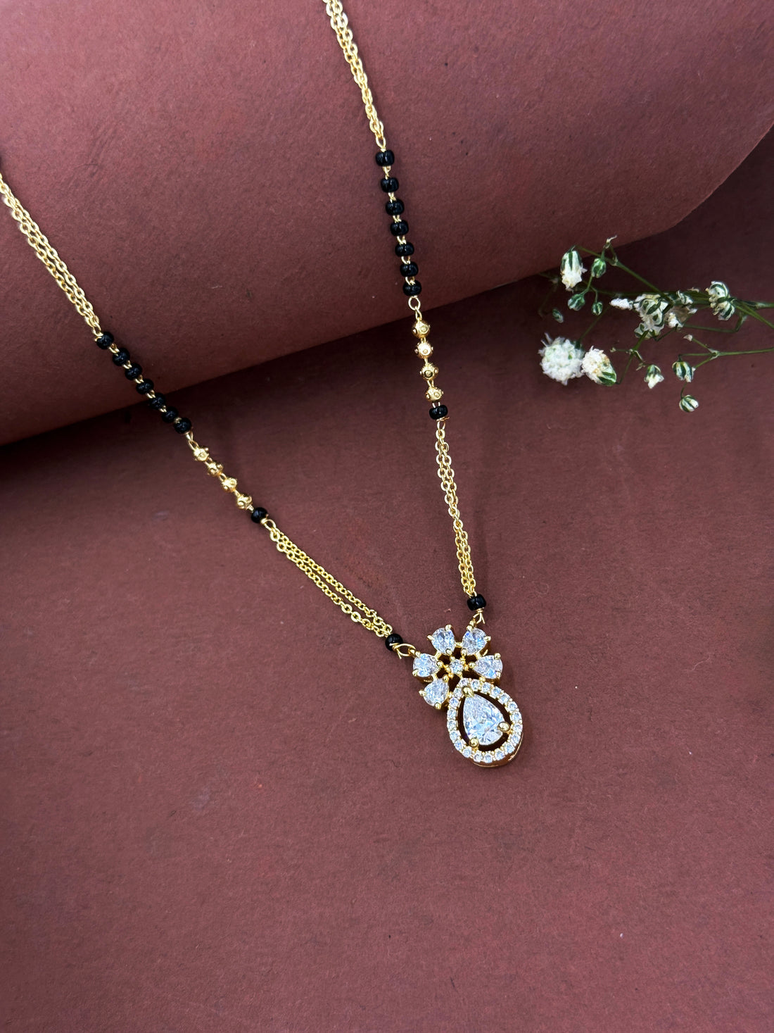 18 Carat Gold Plated Rhea Style Mangalsutra