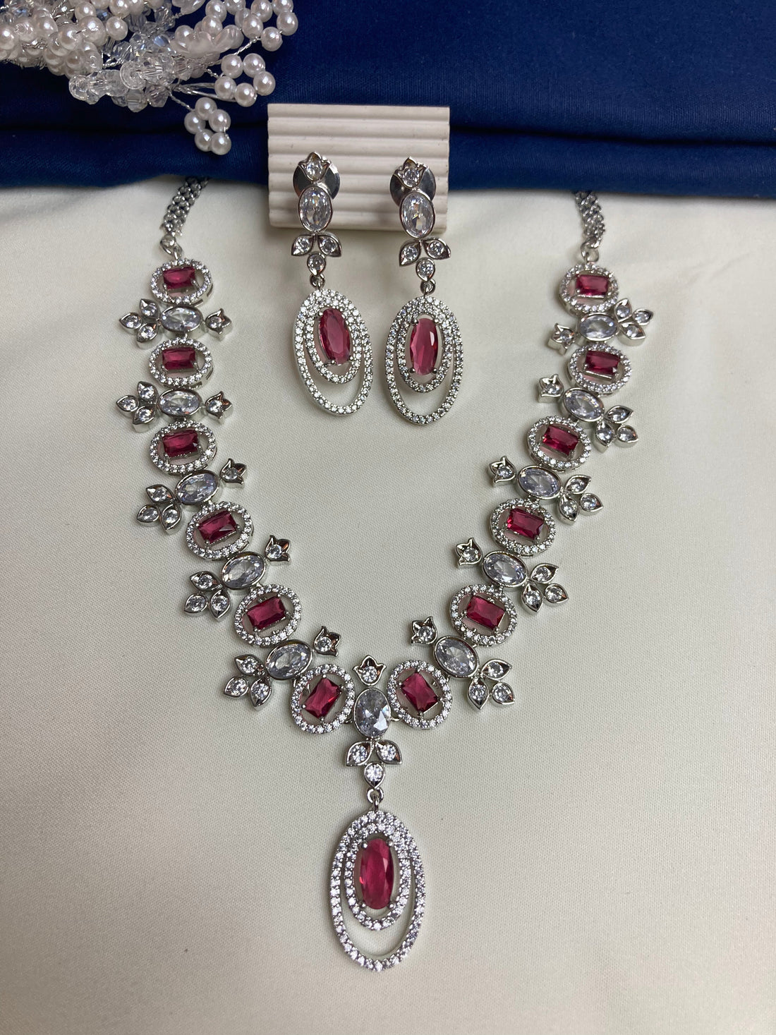 Ruby Isla Zirconia Jewellery Set