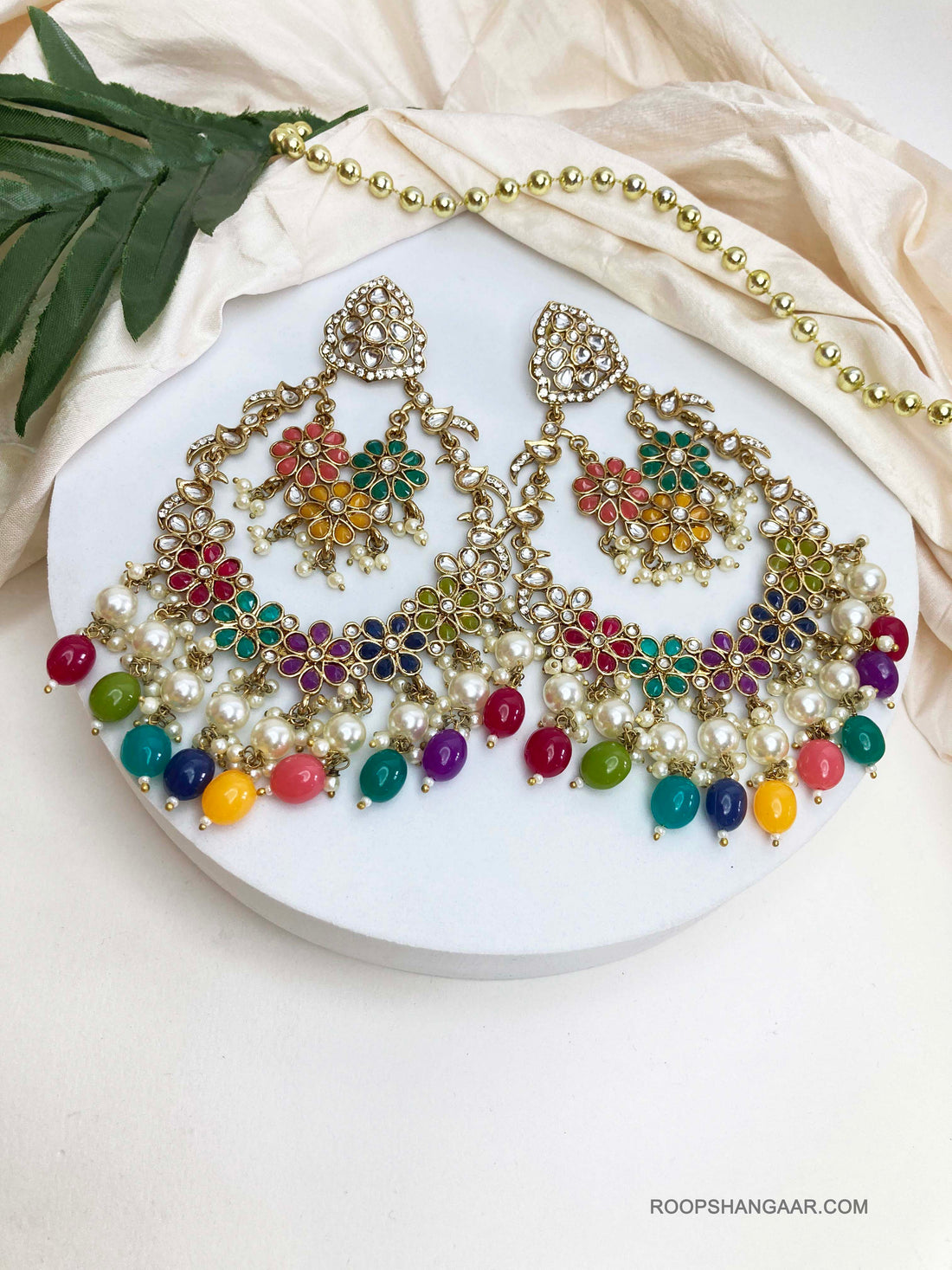 Multicolor Kashvi Chaandbalis