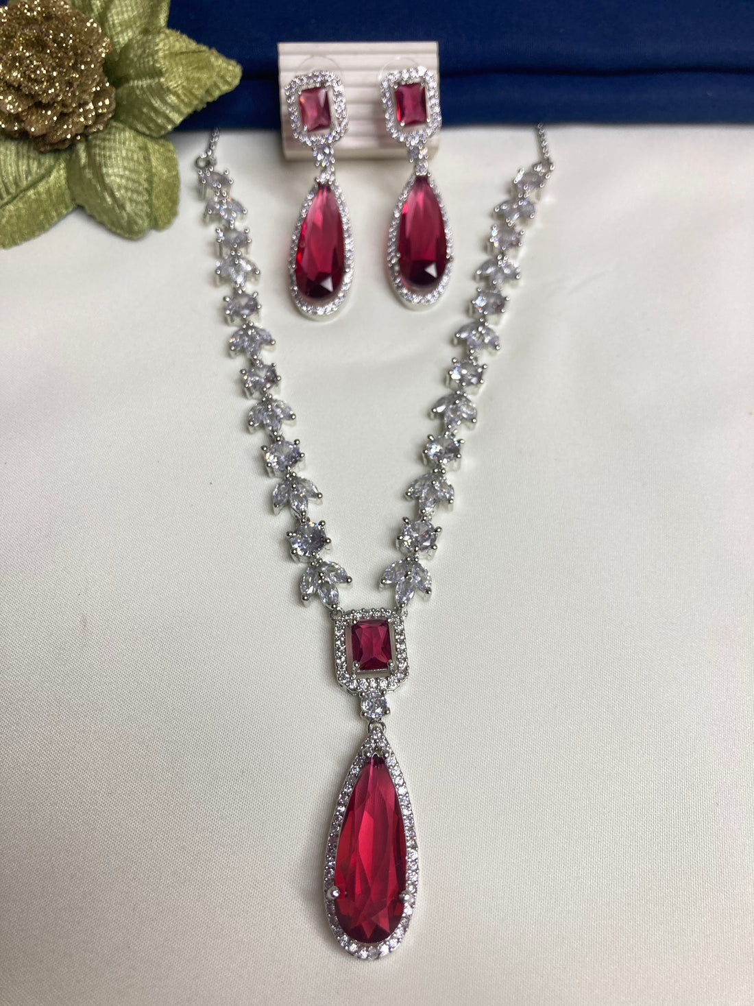 Ruby Lauren Zirconia Jewellery Set