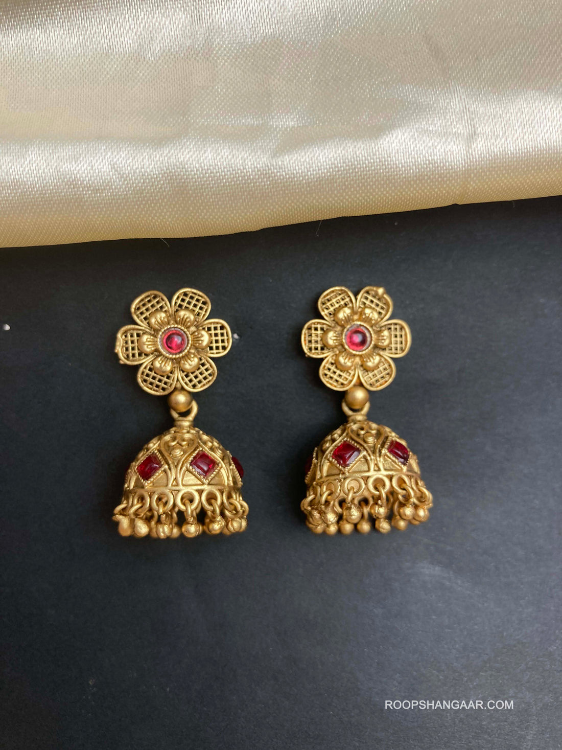 Ruby Laxmi Temple Jhumkis
