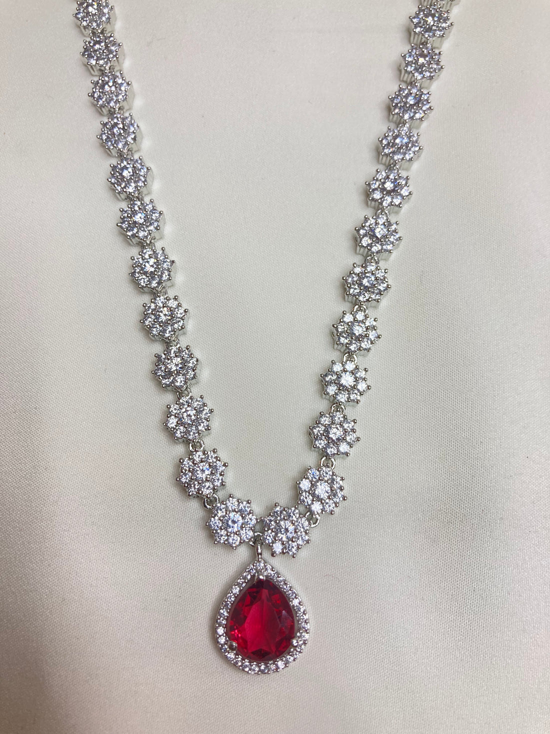 Ruby Lily Zirconia Jewellery Set