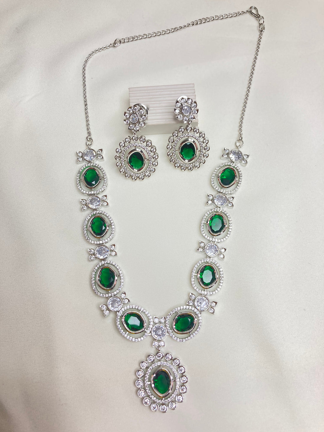 Green Margot Zirconia Jewellery Set