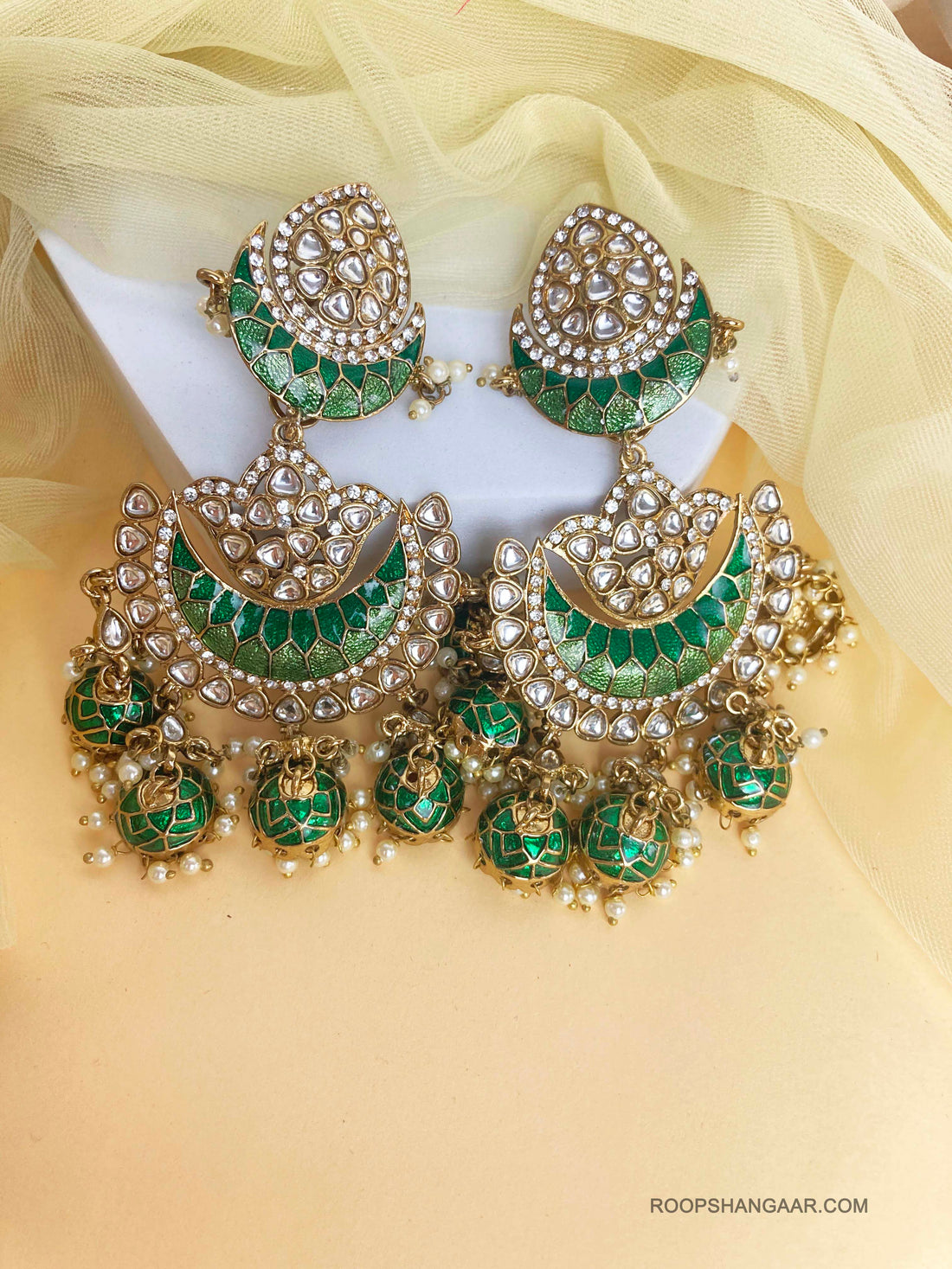 Emerald Nupur Jhumkis