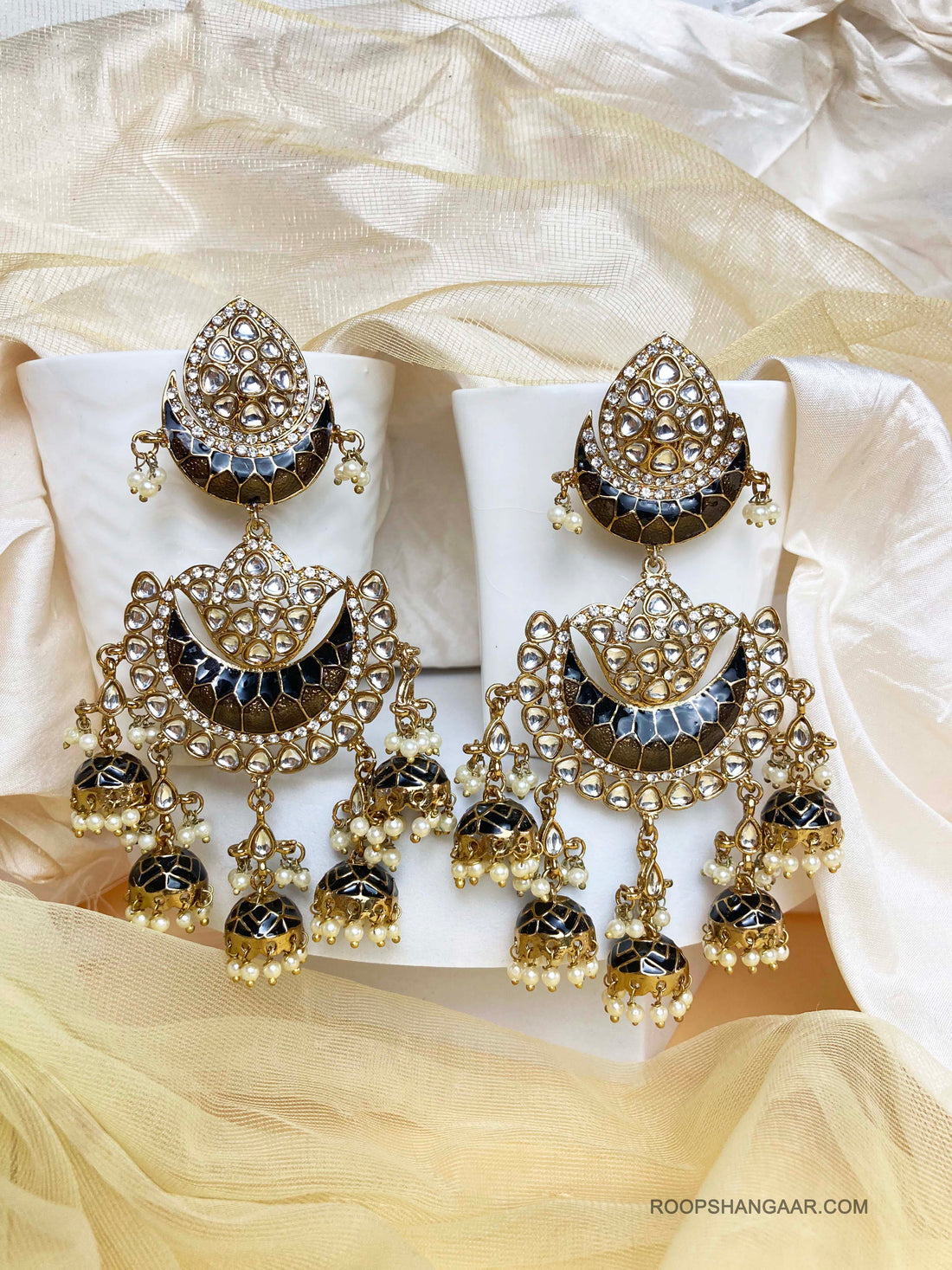 Jet Nupur Jhumkis
