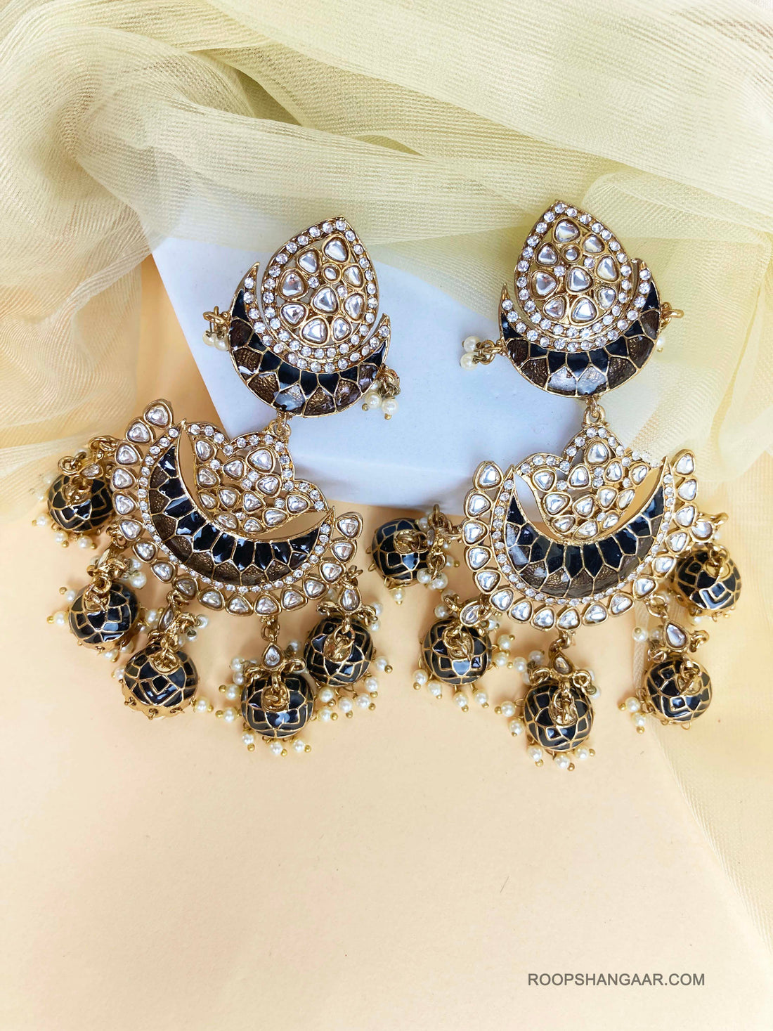 Jet Nupur Jhumkis