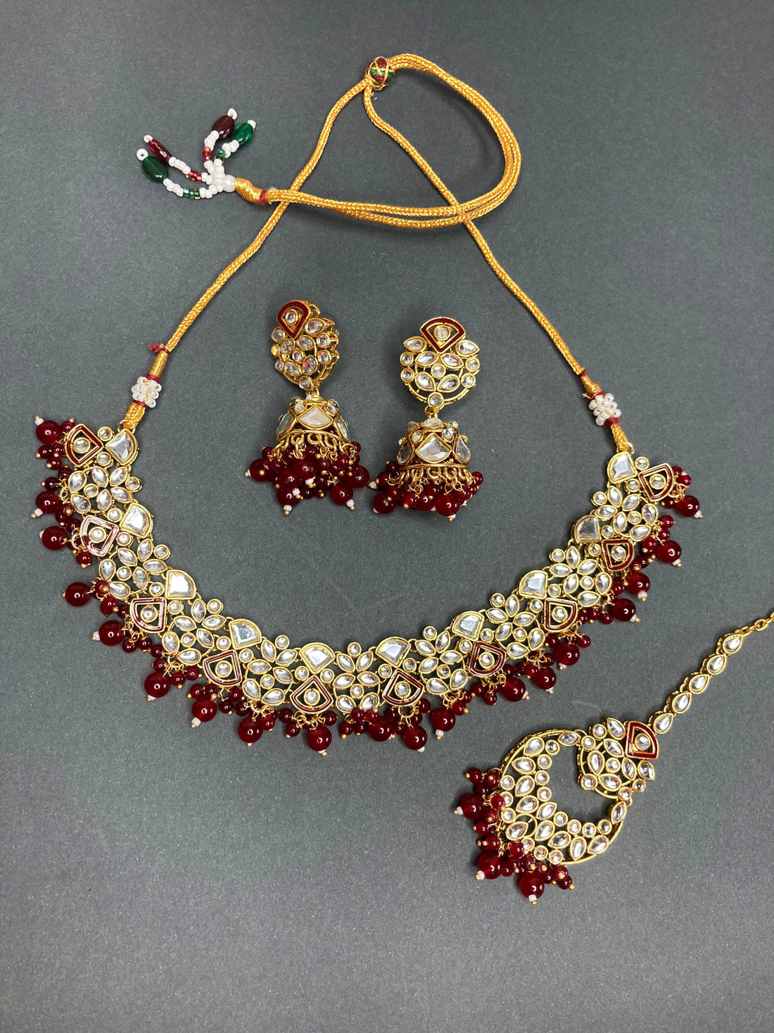 Red Aruna Jewellery Set