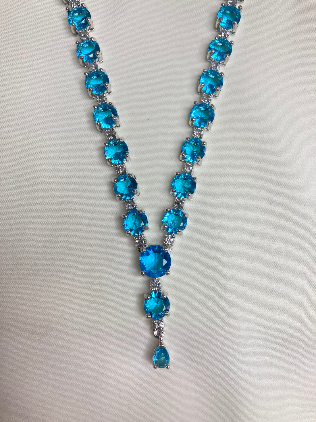 Aqua Scarlett Zirconia Jewellery Set