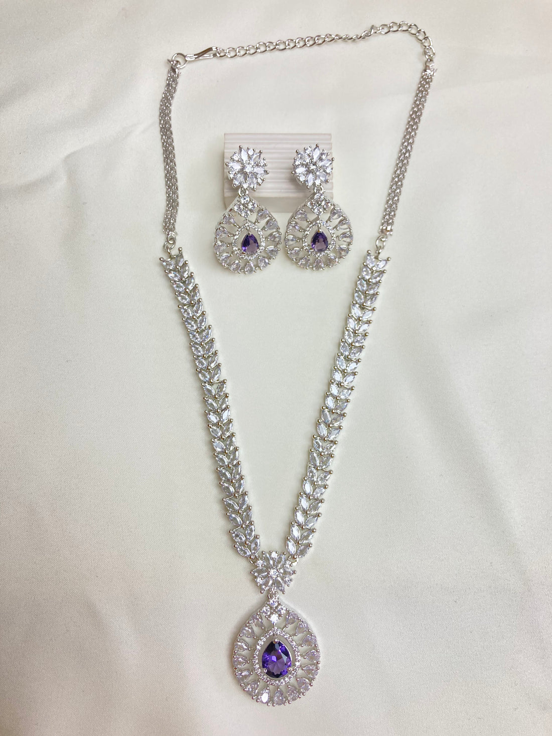 Purple Sienna Zirconia Jewellery Set