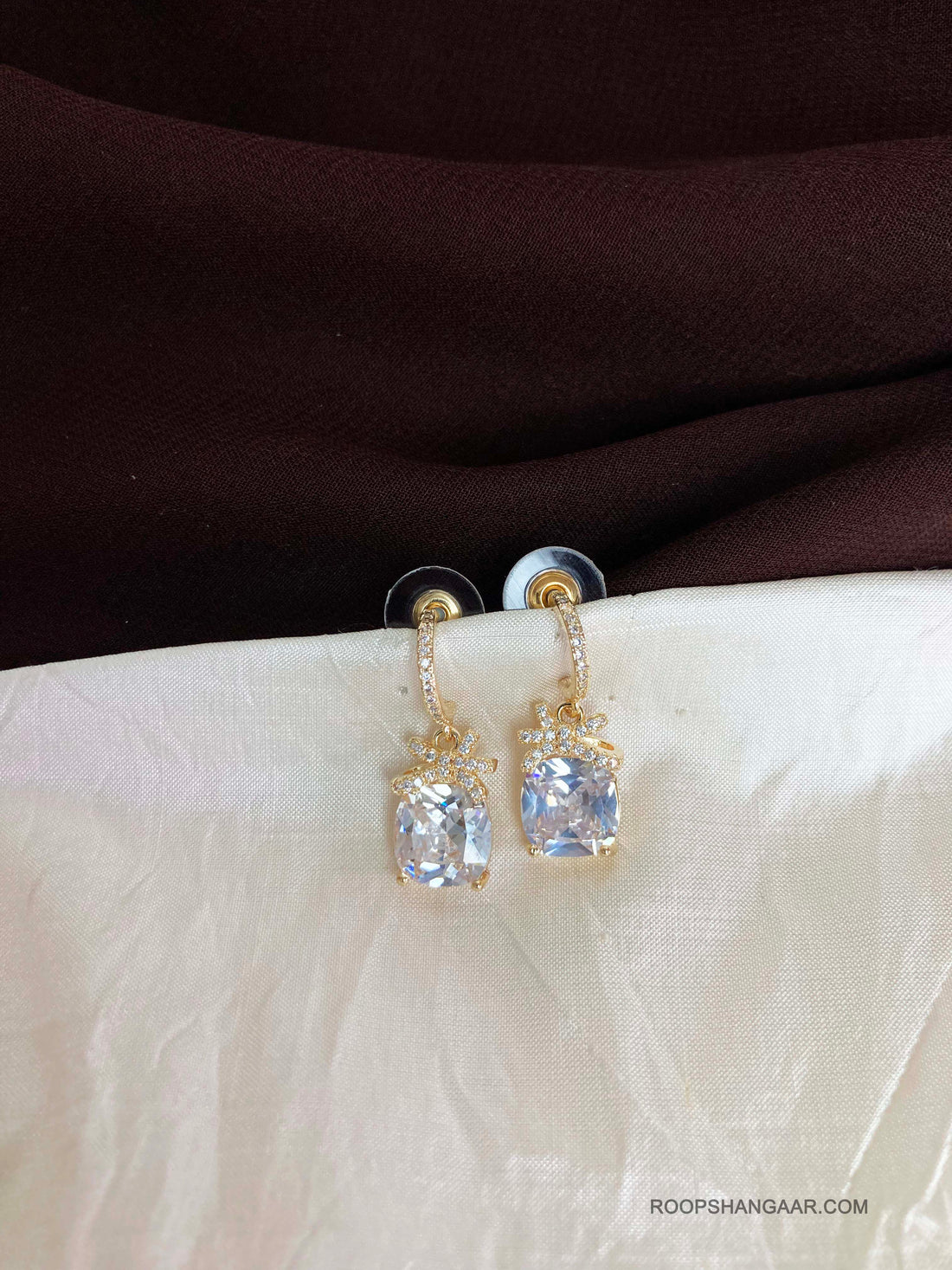 White Sirena Studs