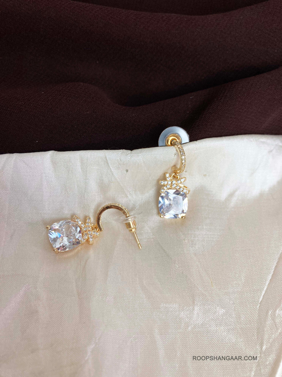 White Sirena Studs