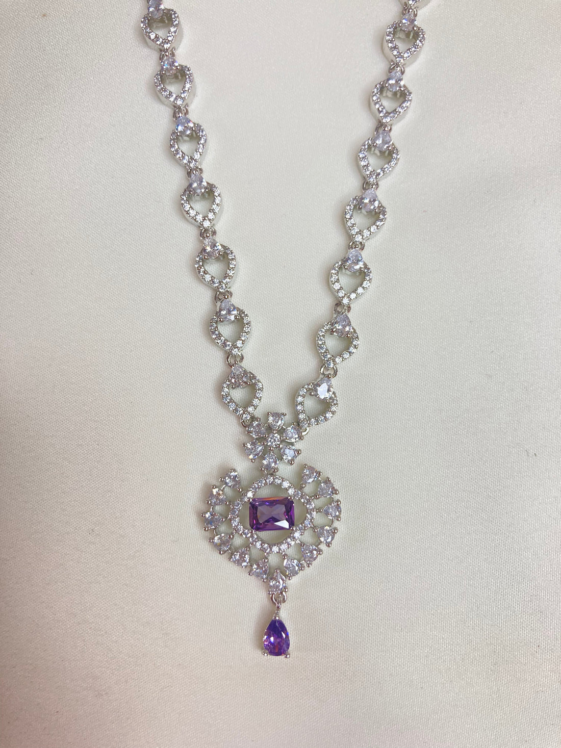 Purple Sophia Zirconia Jewellery Set